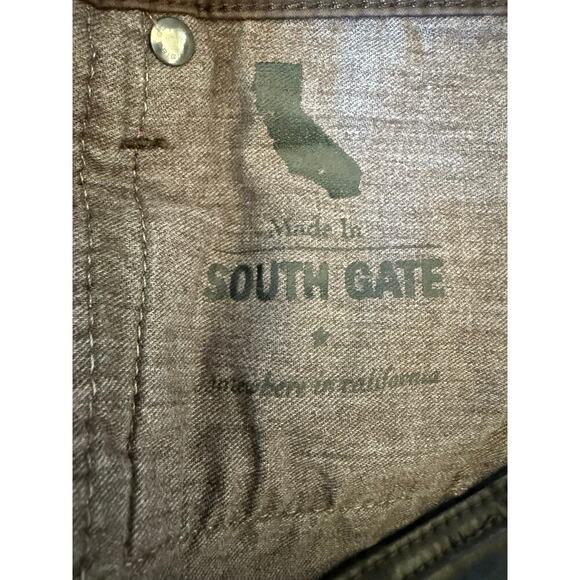 AG Adriano Goldschmied Legging Ankle Super Skinny Ankle Brown Coated Jean 29R - Picture 11 of 11